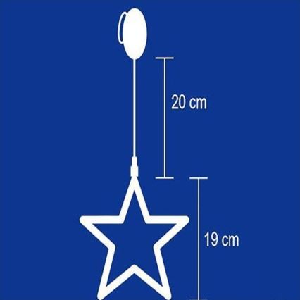 Aknakaunistus 8x LED/3xAA
