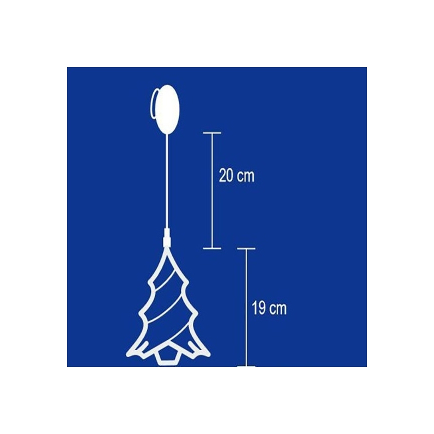 Aknakaunistus 8x LED/3xAA