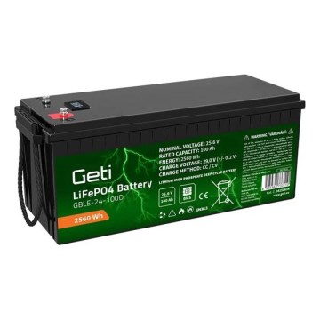 Aku LiFePO4 25,6V/100Ah