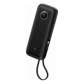 Akupank 20000 mAh, 1× USB-A + 2× USB-C, koos 1 m USB-kaabliga, must