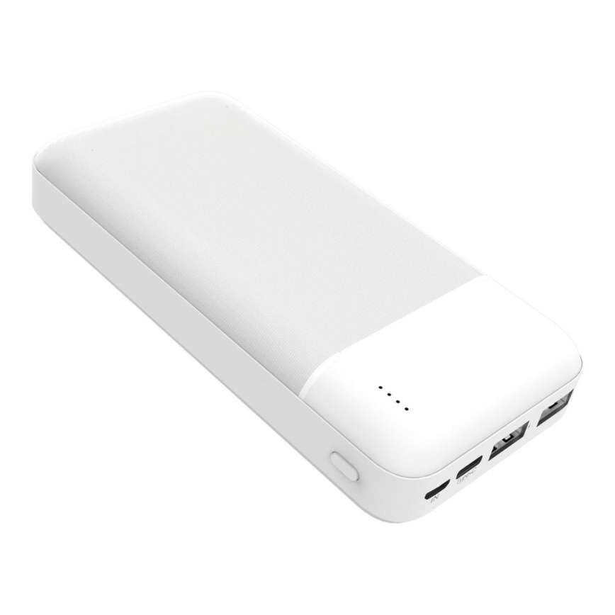 Akupank 20000 mAh 3,7V valge