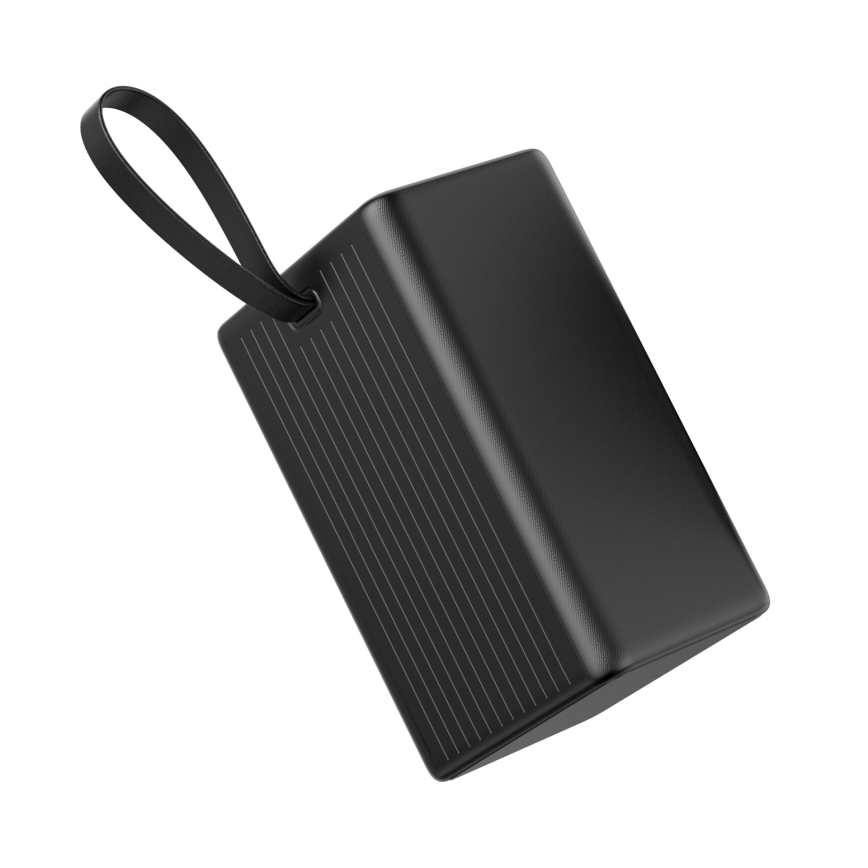 Akupank 80 000 mAh, 65 W Power Delivery, 4× USB-A + 2× USB-C, LED-taskulambiga ja 1 m USB-C kaabliga, must