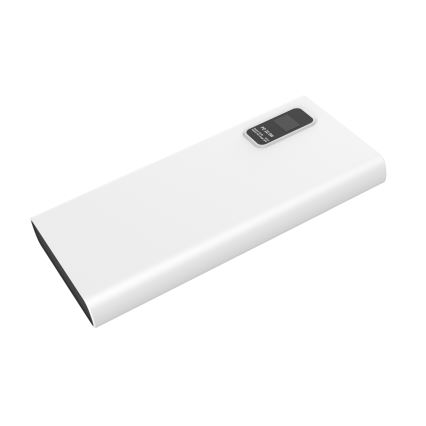 Akupank LED ekraaniga Power Delivery 10000 mAh 3,7V valge