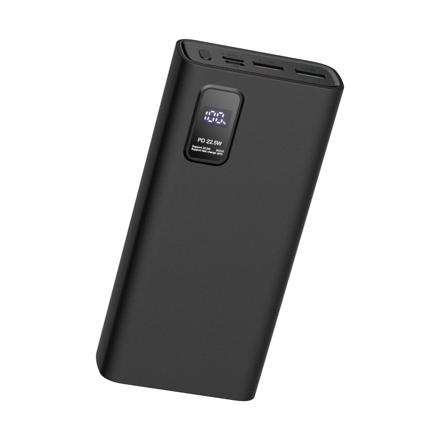 Akupank LED ekraaniga Power Delivery 20000 mAh 3,7V must
