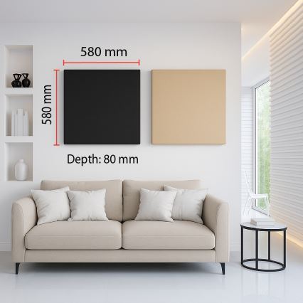 Akustiline panel SILENCE 58x58 cm beež