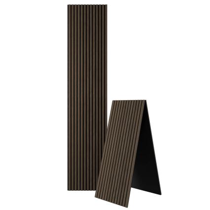 Akustiline seinapaneel VASALUND 240x52 cm pähkel