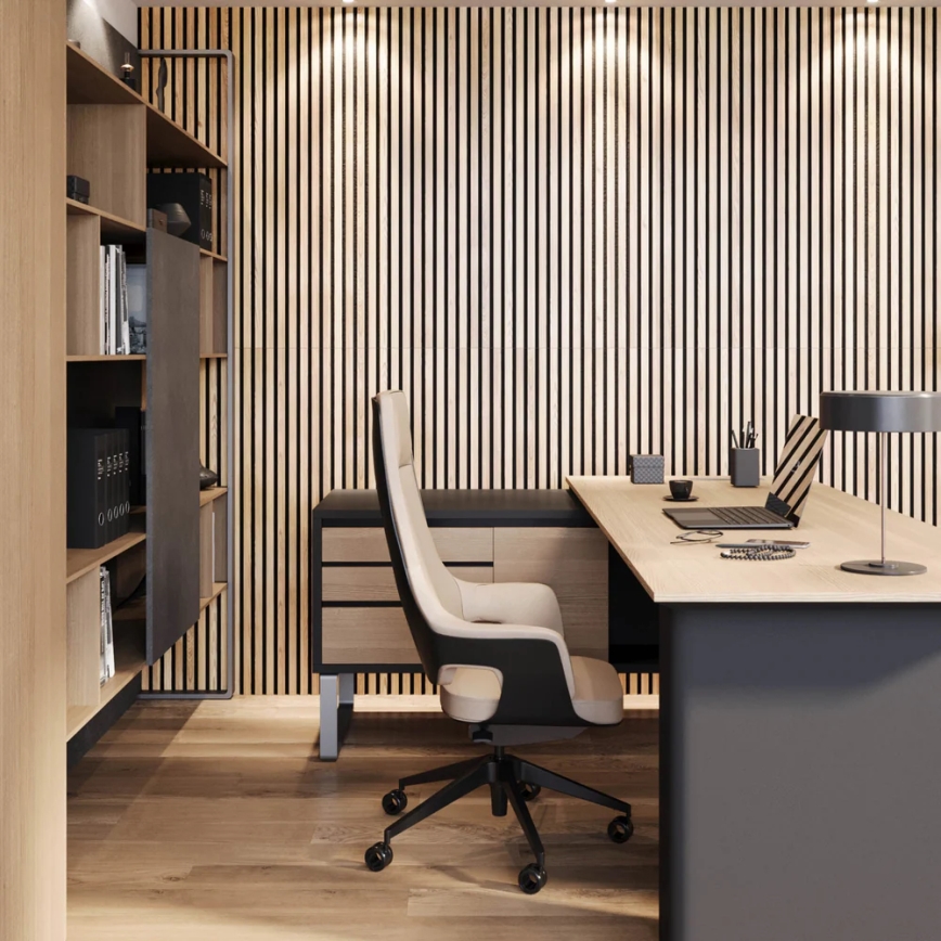 Akustiline seinapaneel VASALUND 240x52 cm tamm