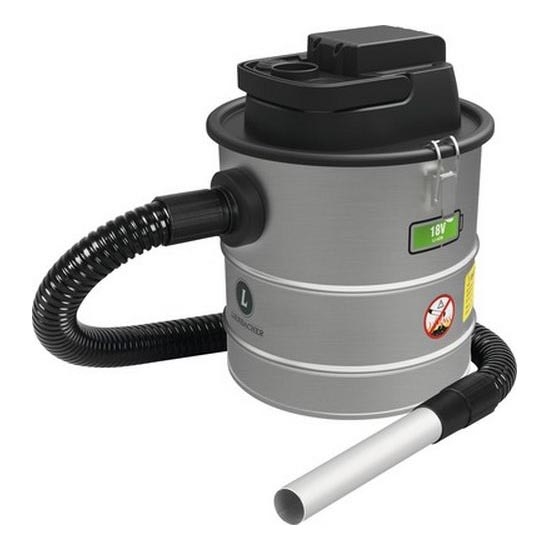 Akutoitel tuha tolmuimeja HEPA filtriga 12 l 110W/18V 2000 mAh matt kroom