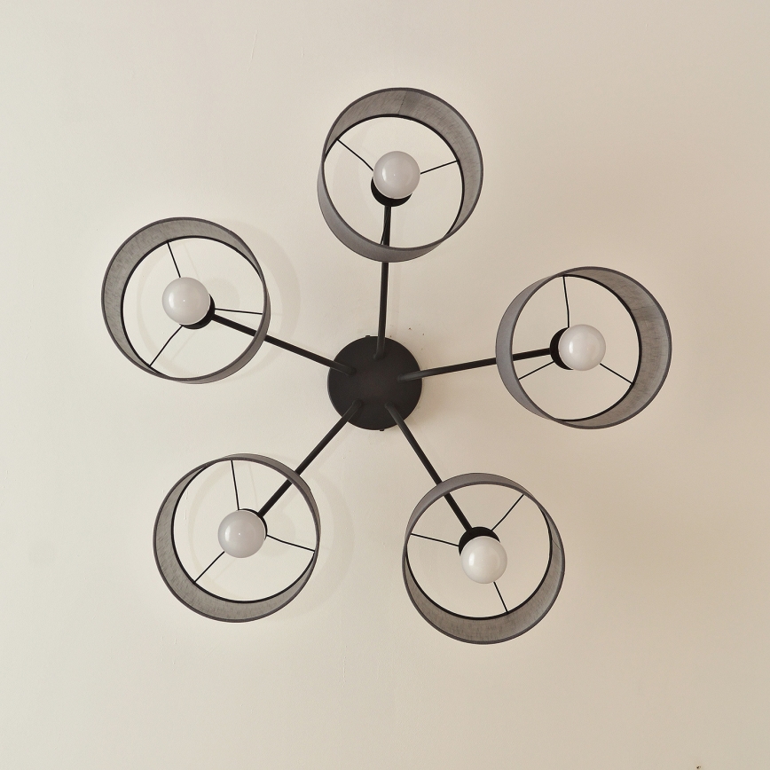 ALBA pinnapealne laelamp 5xE27/15W/230V, hall