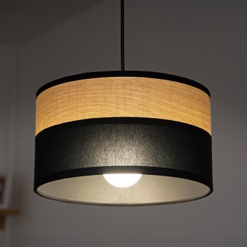 ALBA ripplamp kaablil, 1xE27/15W/230V, läbimõõt 25 cm, must/pruun