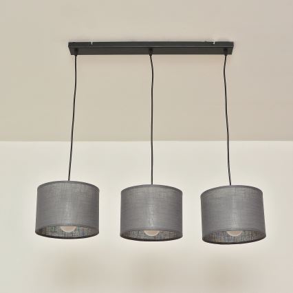 ALBA rippvalgusti kaabliga 3xE27/15W/230V hall