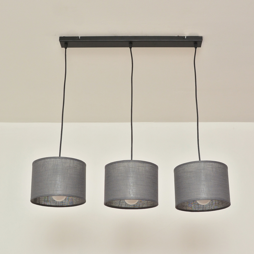 ALBA rippvalgusti kaabliga 3xE27/15W/230V hall