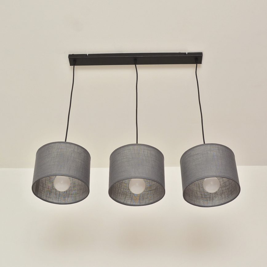 ALBA rippvalgusti kaabliga 3xE27/15W/230V hall