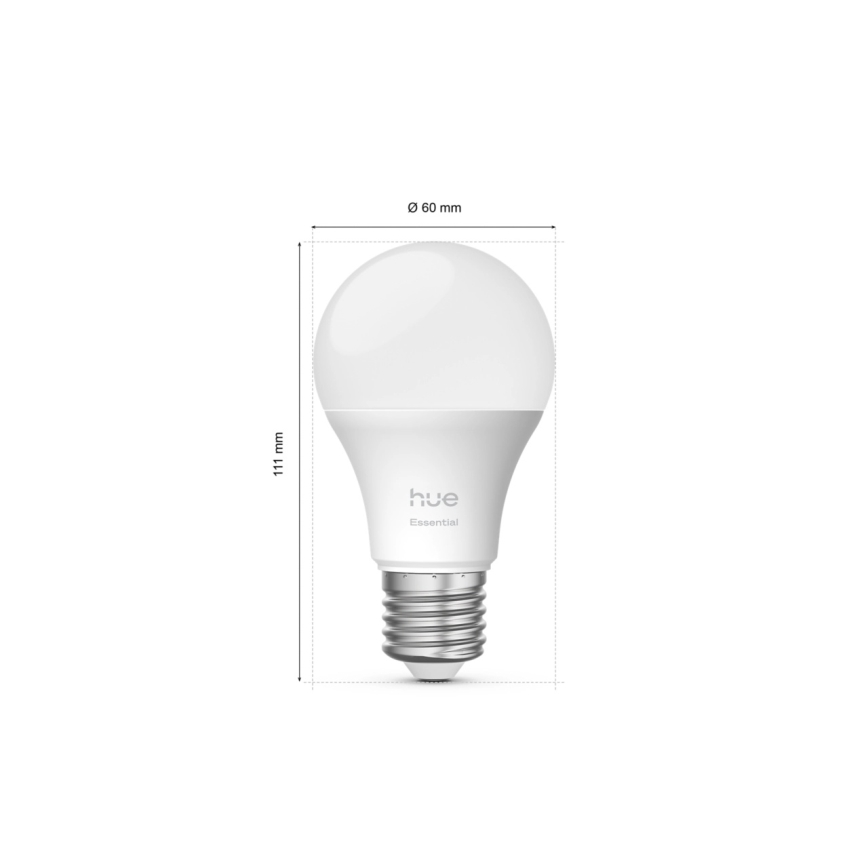 Algkomplekt Philips Hue White And Color Ambiance Essential 2xE27/8W/230V 2200-6500K + ühendusseade