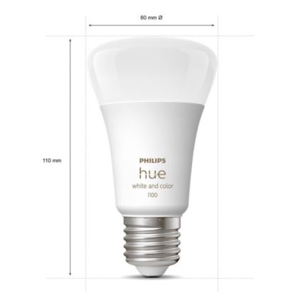 Põhikomplekt Philips Hue WHITE AND COLOR AMBIANCE 3xE27/9W 2000-6500K + ühendusseade