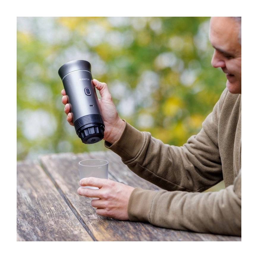 Aligator ACM002 - Laetav reisikohvimasin PortaCaffé 3-ühes 72W/7500 mAh hall