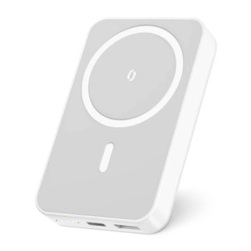 Aligator AMS04WT - akupank Qi- ja MagSafe-traadita laadimisega, 10000 mAh, 15 W Power Delivery, must