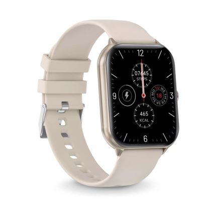 Aligator AW10SR - nutikell Watch GO 220 mAh IP67 kreemjas