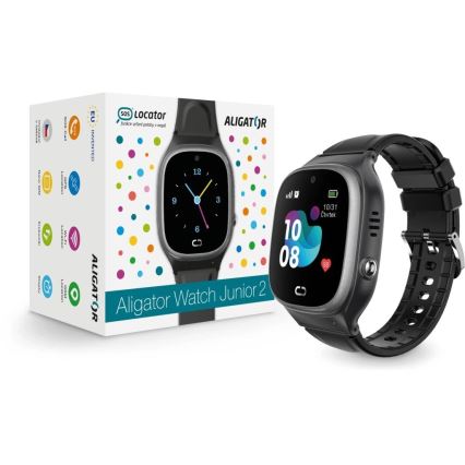 Aligator AW11BK - Nutikell Watch Junior 2 450 mAh IP67 Wi-Fi must