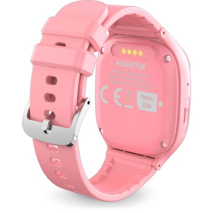Aligator AW11PK - Watch Junior 2 nutikell, 450 mAh, IP67, Wi-Fi, roosa
