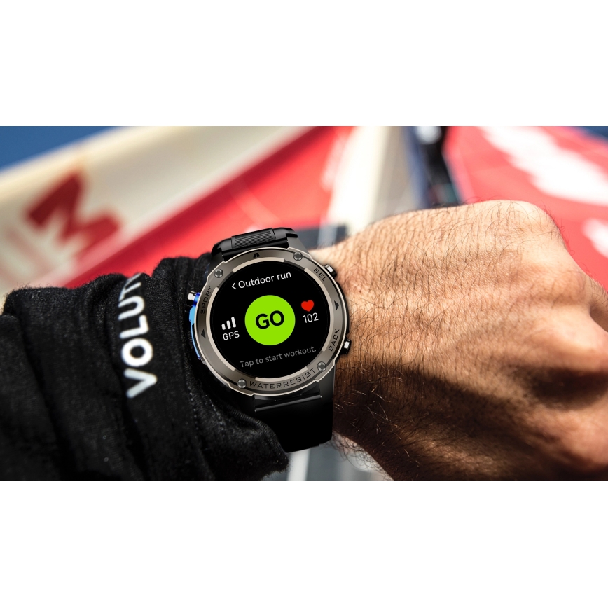 Aligator AW12BK - nutikell Watch GPS 500 mAh IP69K must