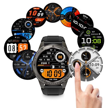 Aligator AW12BK - nutikell Watch GPS 500 mAh IP69K must