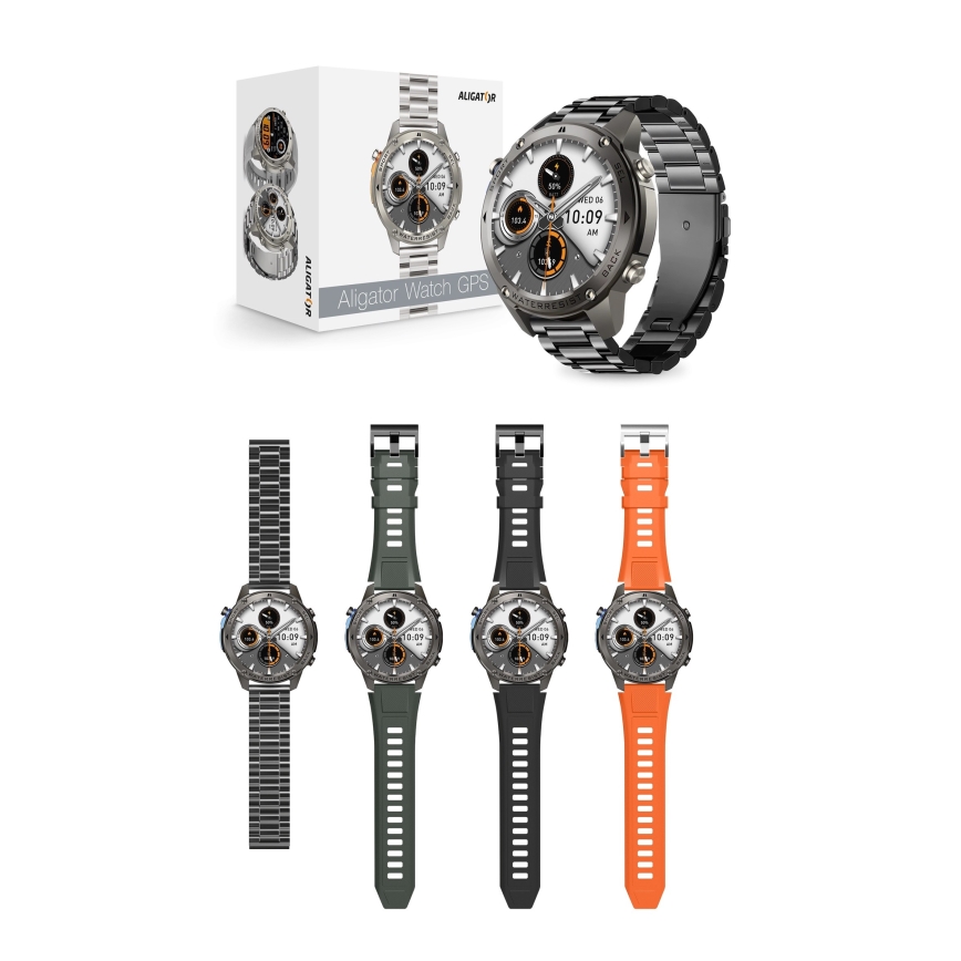 Aligator AW12BK - nutikell Watch GPS 500 mAh IP69K must