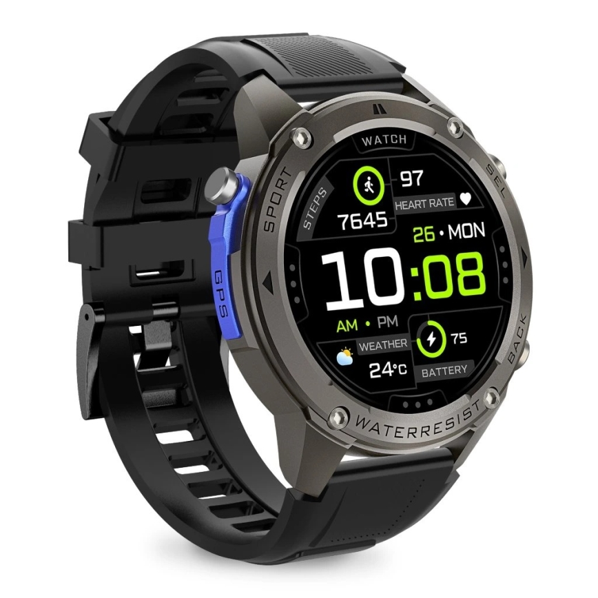 Aligator AW12BK - nutikell Watch GPS 500 mAh IP69K must