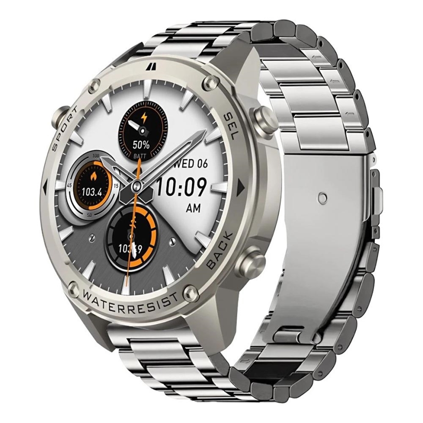 Aligator AW12SR - nutikell Watch GPS 500 mAh IP69K hõbedane