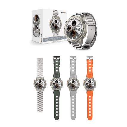 Aligator AW12SR - nutikell Watch GPS 500 mAh IP69K hõbedane
