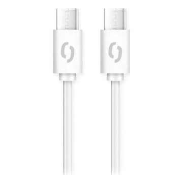 Aligator DATKP49 - USB-kaabel USB-C / USB-C 65 W Power Delivery 1,5 m valge