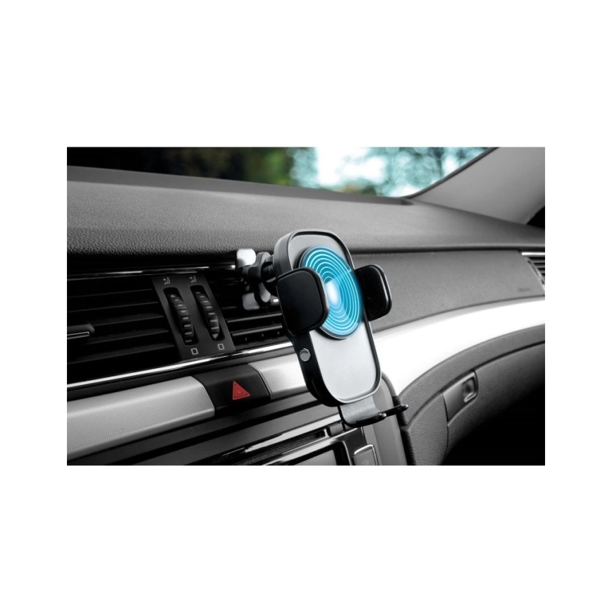 Aligator HAK2 - automaatne autotelefonitugi traadita Qi 15 W laadimisega, must
