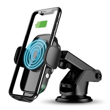 Aligator HAK2 - automaatne autotelefonitugi traadita Qi 15 W laadimisega, must