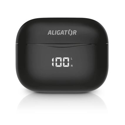 Aligator TWS06 - juhtmevabad kõrvaklapid Pods PRO 3 200 mAh + 2x 30 mAh, must