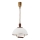 Allatõmmatav lühter RAMONA 1xE27/60W/230V beež/tumepruun/mänd