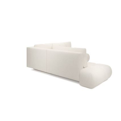 ALMADA parempoolne L-kujuline lahtikäiv polsterdatud nurgadiivan koos panipaigaga, beež