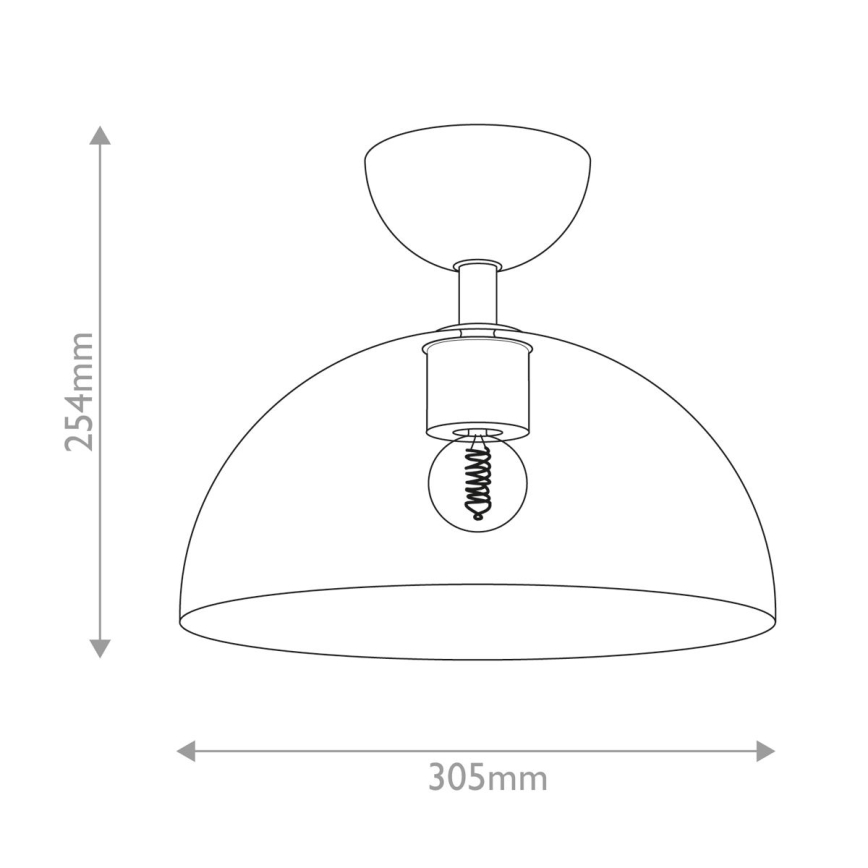 Alora Mood - Laevalgusti JUDE 1xE27/60W/230V d. 30,5 cm messing