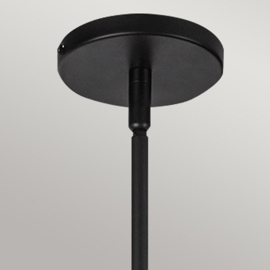 Alora Mood - Rippvalgusti varrega PERTH 1xE27/60W/230V Ø 37,5 cm must