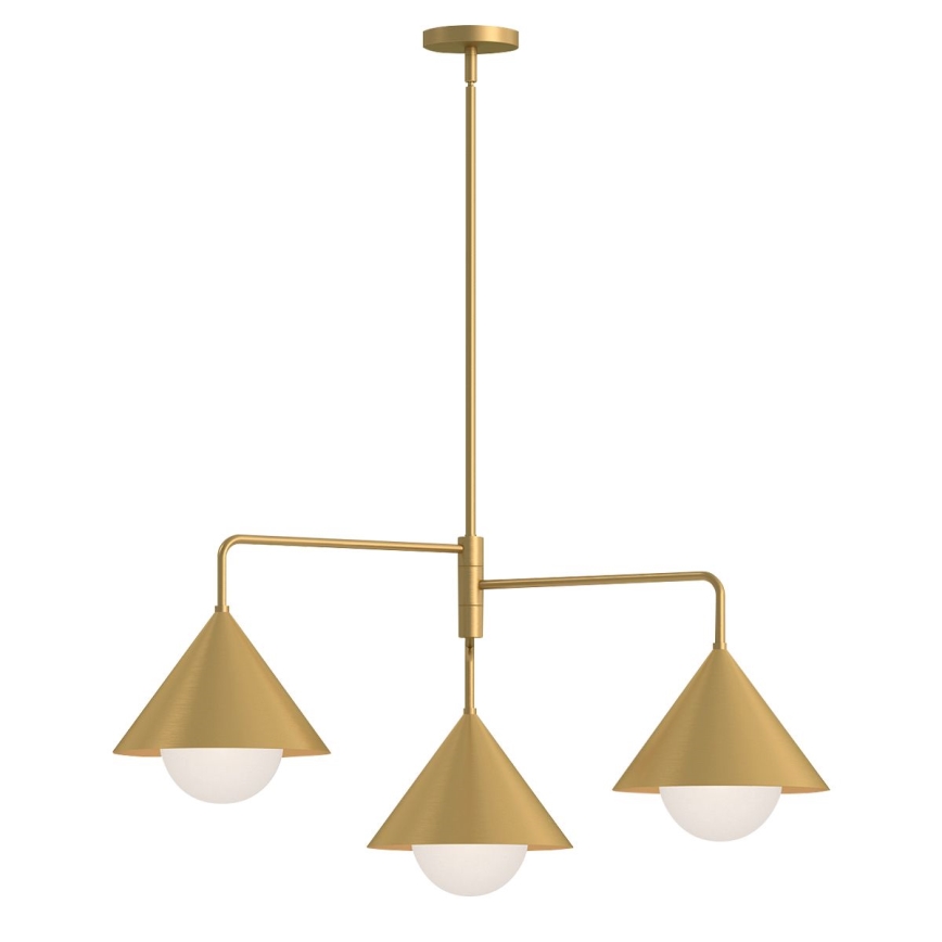 Alora Mood - varrega lühter REMYCK 3xE27/60W/230V kuldne