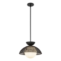 Alora Mood - Rippvalgusti varrega PERTH 1xE27/60W/230V Ø 37,5 cm must