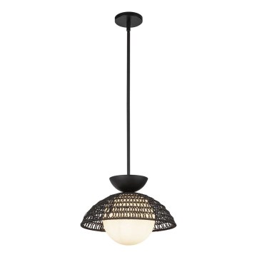 Alora Mood - Rippvalgusti varrega PERTH 1xE27/60W/230V Ø 37,5 cm must