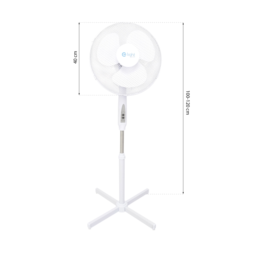 Alusega ventilaator STANDING 128 cm 40W + Pult