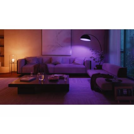 Stardikomplekt Philips Hue WHITE AND COLOR AMBIANCE 3xE27/8,1W 1000-20000K+ ühendusseade