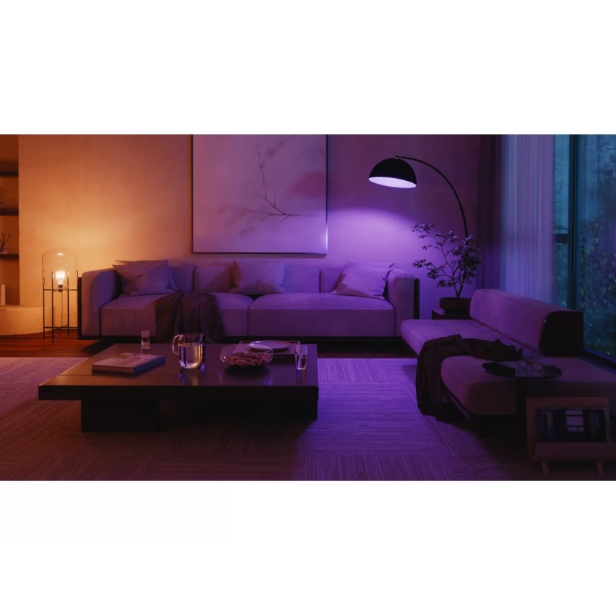 Stardikomplekt Philips Hue WHITE AND COLOR AMBIANCE 3xE27/8,1W 1000-20000K+ ühendusseade