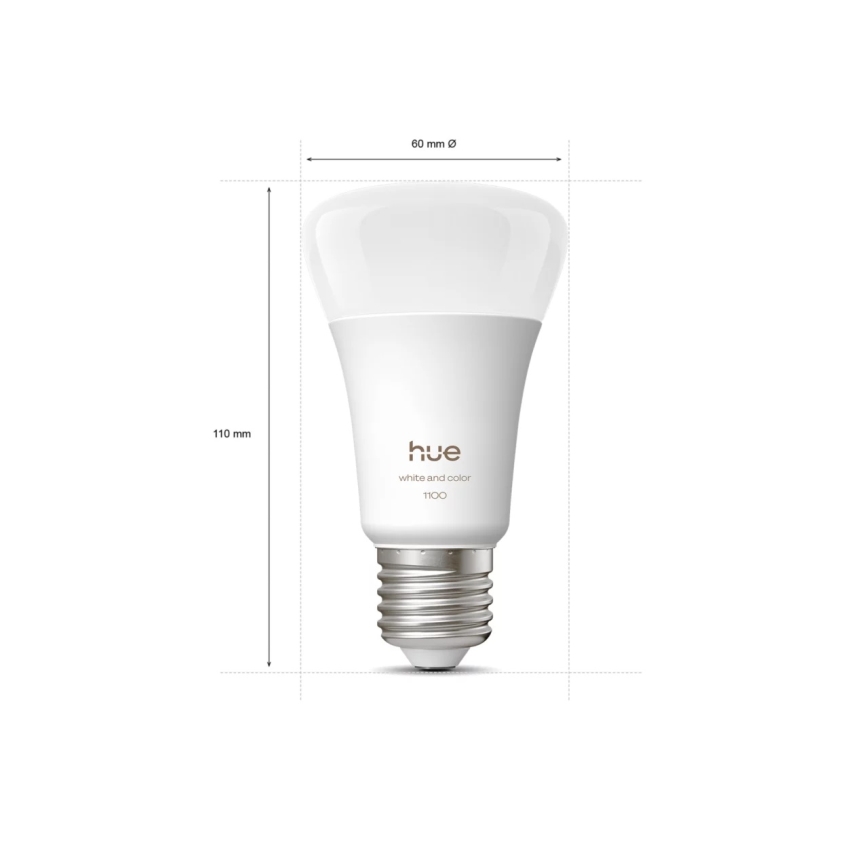 Stardikomplekt Philips Hue WHITE AND COLOR AMBIANCE 3xE27/8,1W 1000-20000K+ ühendusseade