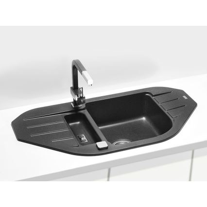 ALVEUS 1090940 - Valamu kööki NIAGARA 90x50 cm graniit/must