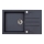 ALVEUS 1090942 - Valamu kööki ROCK 78x48 cm graniit/must