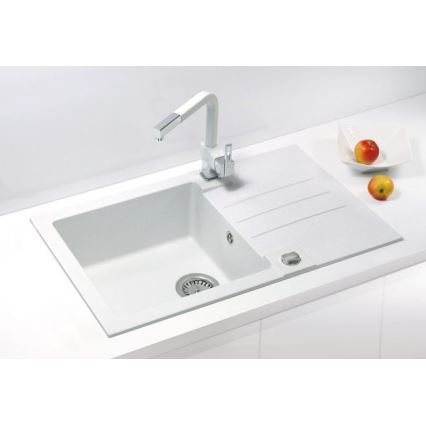 ALVEUS 1090944 - Valamu kööki ROCK 78x48 cm graniit/valge