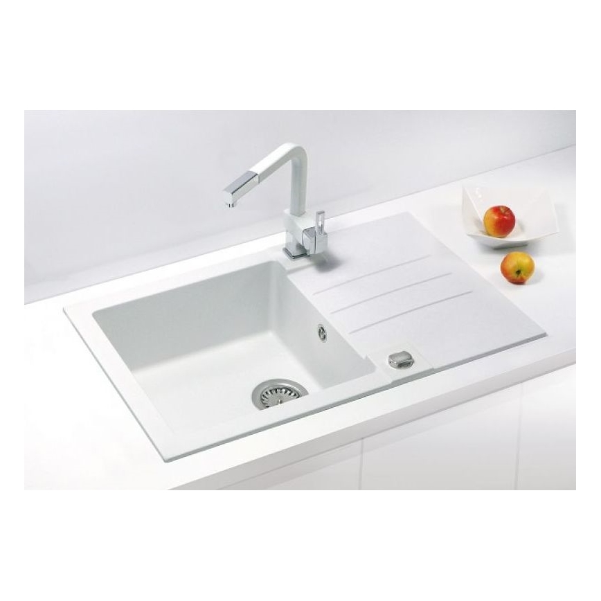 ALVEUS 1090944 - Valamu kööki ROCK 78x48 cm graniit/valge