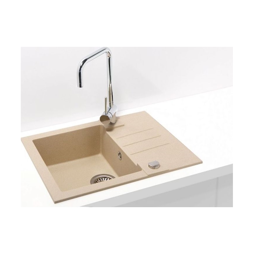 ALVEUS 1090950 - Valamu kööki ROCK 59,5x47,5 cm graniit/beež